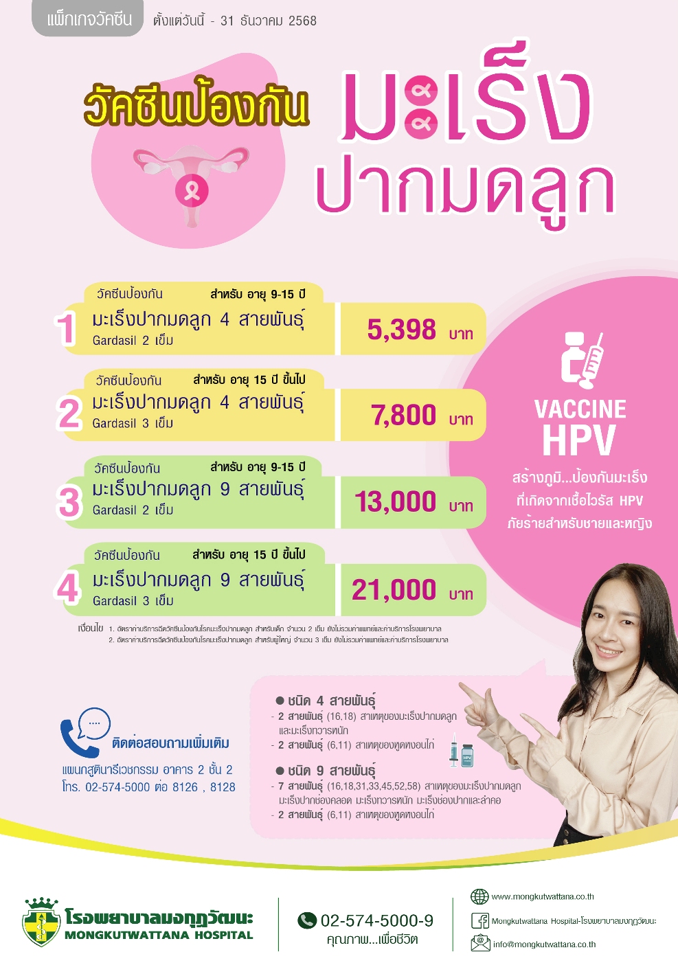 วัคซีนป้องกันมะเร็งปากมดลูก